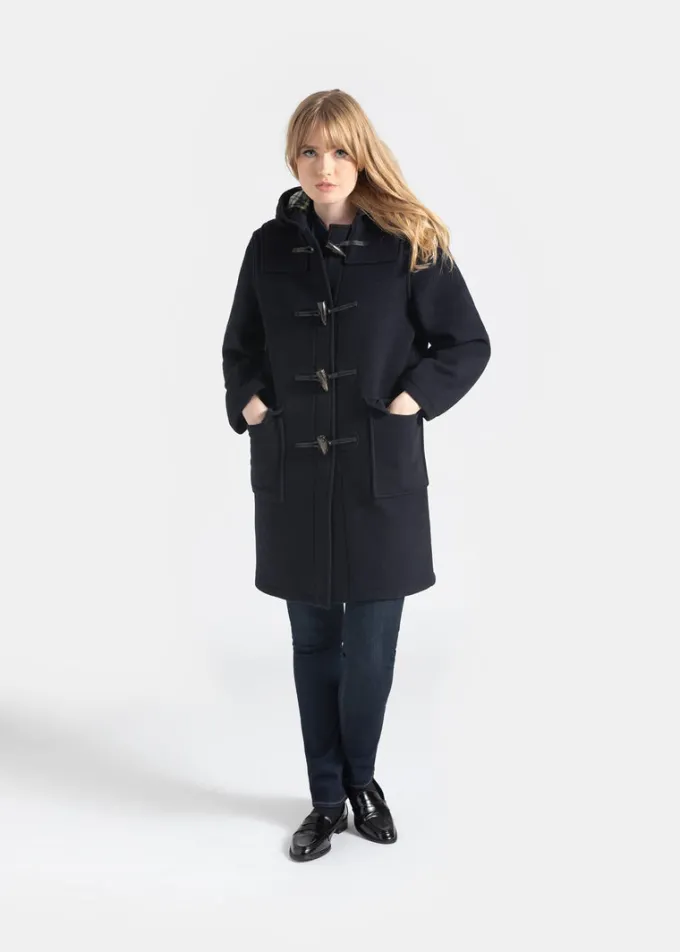 Duffle Coats*Gloverall Women's Original Duffle Coat Navy Dress Gordon