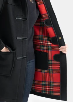 Duffle Coats*Gloverall Women's Original Duffle Coat Black Stewart