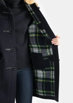 Duffle Coats*Gloverall Women's Original Duffle Coat Navy Dress Gordon