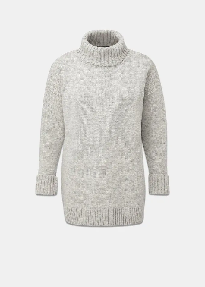 Knitwear & Tops*Gloverall Women's Submariner Jumper Light Grey