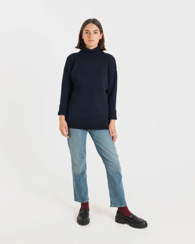 Knitwear & Tops*Gloverall Women's Submariner Jumper Navy