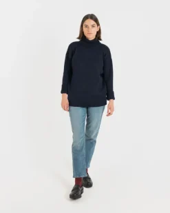 Knitwear & Tops*Gloverall Women's Submariner Jumper Navy