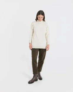 Knitwear & Tops*Gloverall Women's Submariner Jumper Ecru