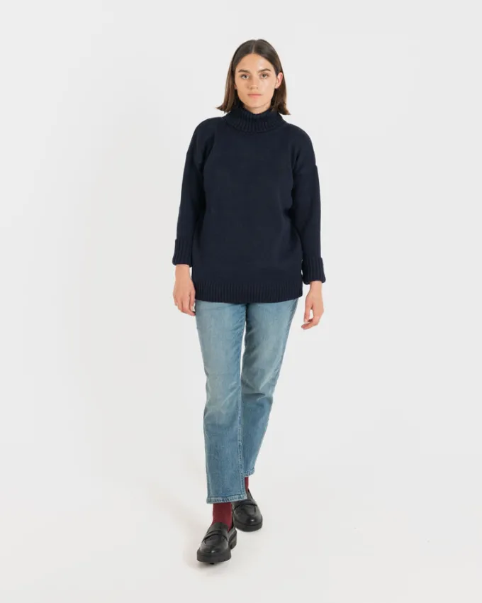 Knitwear & Tops*Gloverall Women's Submariner Jumper Navy