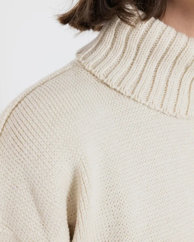 Knitwear & Tops*Gloverall Women's Submariner Jumper Ecru